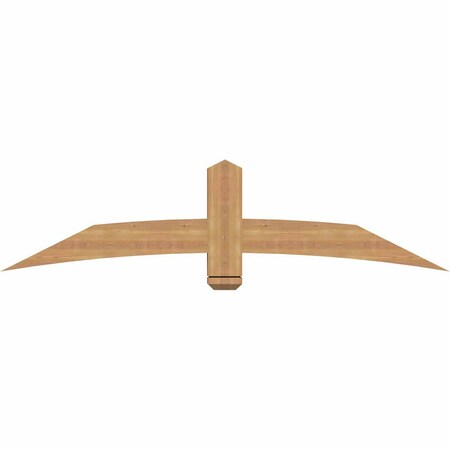 Ekena Millwork Bellingham Timber Gable Bracket, Western Red Cedar, 72"W x 18"H x 3 1/2"D x 5 1/2"F, 6/12 Pitch GBW072X18X0406BEL00SWR